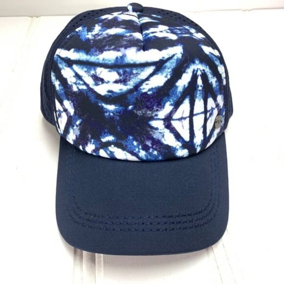 Roxy Waves Machines Trucker Blue Hat Snapback Cap - Picture 2 of 8